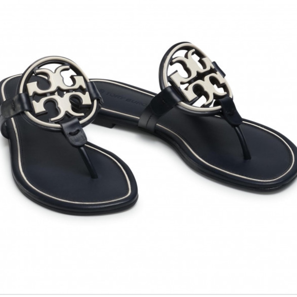 Tory Burch MILLER METAL-LOGO SANDAL